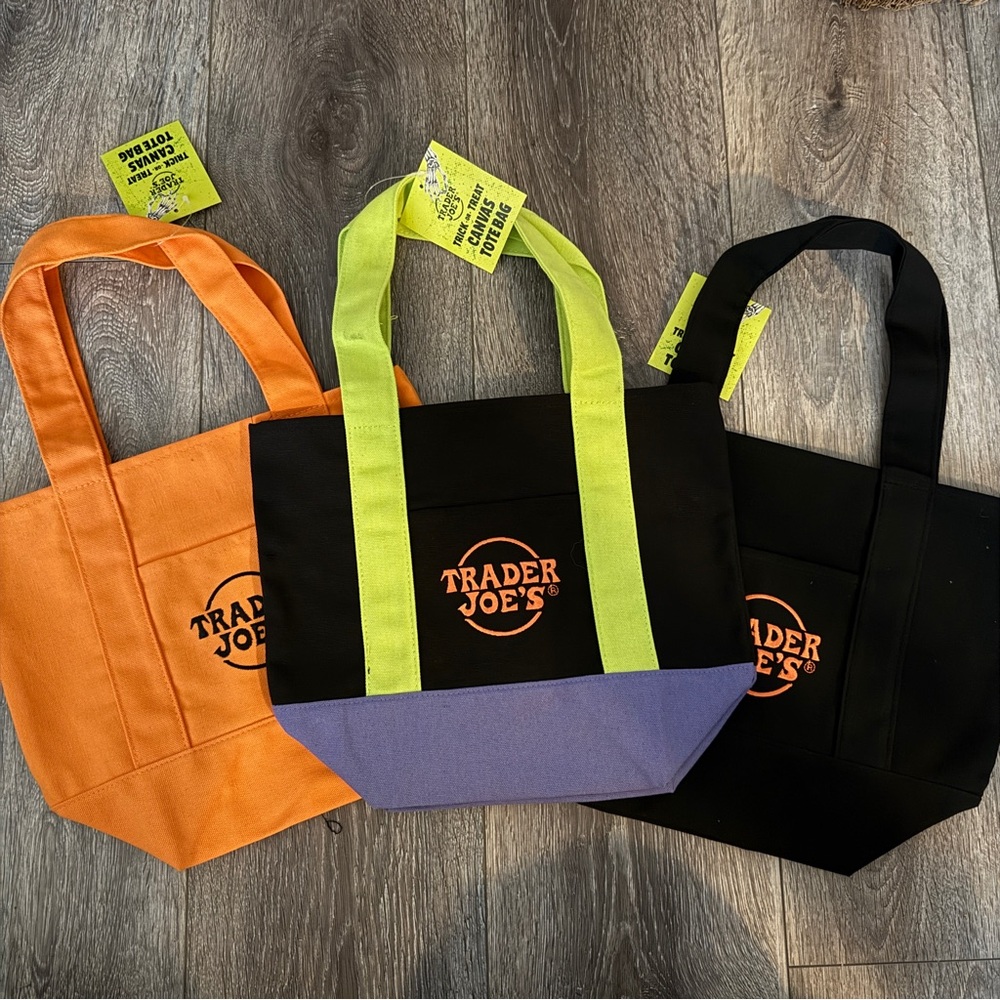 3x Trader Joe’s Mini Halloween Totes